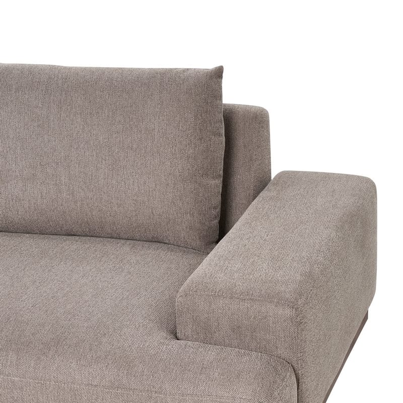 Hjørnesofa Mariferd - Lys brun, svart, mørkt tre/Venstrevendt - Møbler - Sofaer - Hjørnesofaer - Hjørnesofa med divan