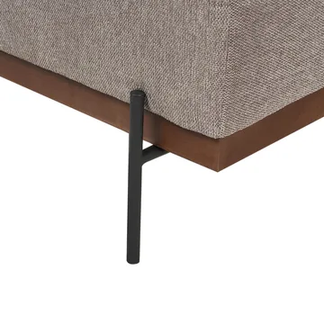 Hjørnesofa Mariferd - Lys brun, svart, mørkt tre/Venstrevendt - Møbler - Sofaer - Hjørnesofaer - Hjørnesofa med divan
