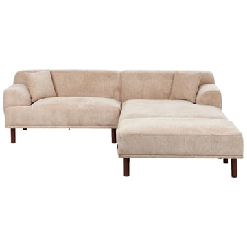 Hjørnesofa med fotskammel Holt - Beige, brun/polyester - Møbler - Sofaer - Hjørnesofaer - Hjørnesofa med divan