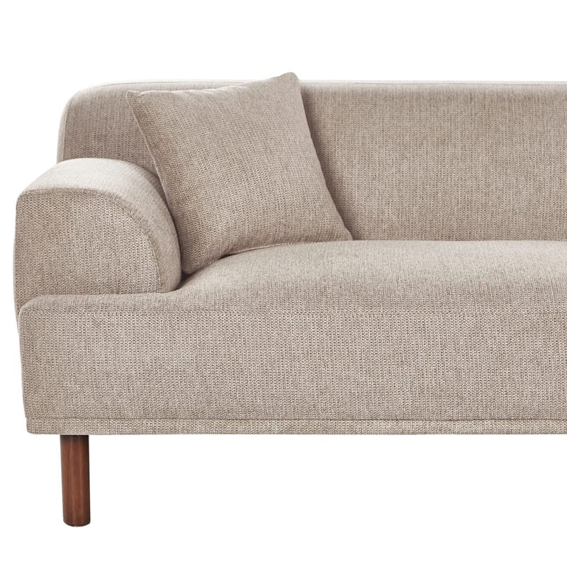 Hjørnesofa med fotskammel Holt - Taupe, brun/Polyester - Møbler - Sofaer - Hjørnesofaer - Hjørnesofa med divan