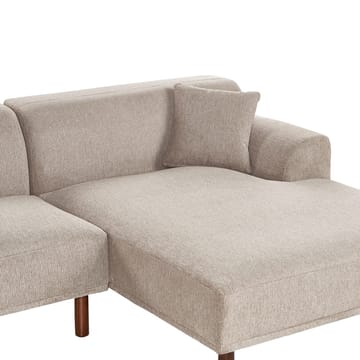 Hjørnesofa med fotskammel Holt - Taupe, brun/Polyester - Møbler - Sofaer - Hjørnesofaer - Hjørnesofa med divan