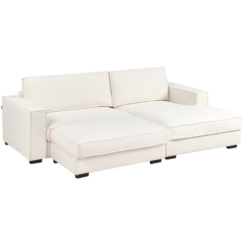 Hjørnesofa med fotskammel Renders - Beige - Møbler - Sofaer - Hjørnesofaer - Howard hjørnesofa