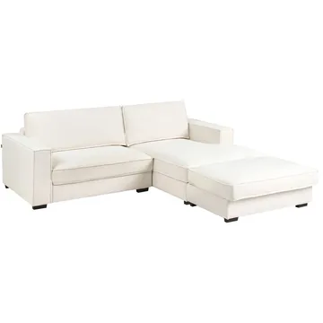 Hjørnesofa med fotskammel Renders - Beige - Møbler - Sofaer - Hjørnesofaer - Hjørnesofa med divan
