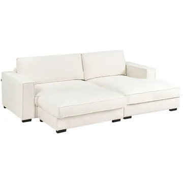 Hjørnesofa med fotskammel Renders - Beige - Møbler - Sofaer - Hjørnesofaer - Hjørnesofa med divan