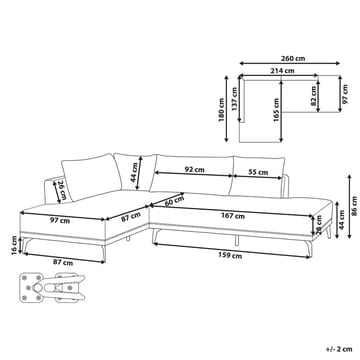 Hjørnesofa Myken - Høyrevendt - Møbler - Sofaer - Modulsofaer - Komplett modulsofa