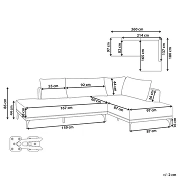 Hjørnesofa Myken - Venstrevendt - Møbler - Sofaer - Modulsofaer - Komplett modulsofa