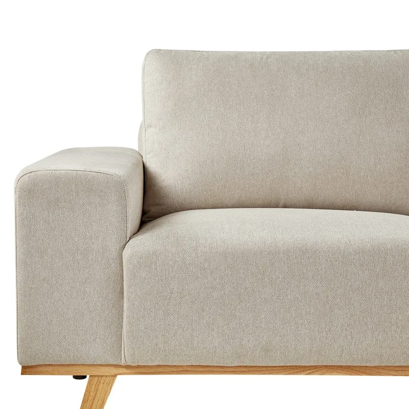 Hjørnesofa Nora - Beige, lyst tre/venstrevendt - Møbler - Sofaer - Hjørnesofaer - Hjørnesofa med divan