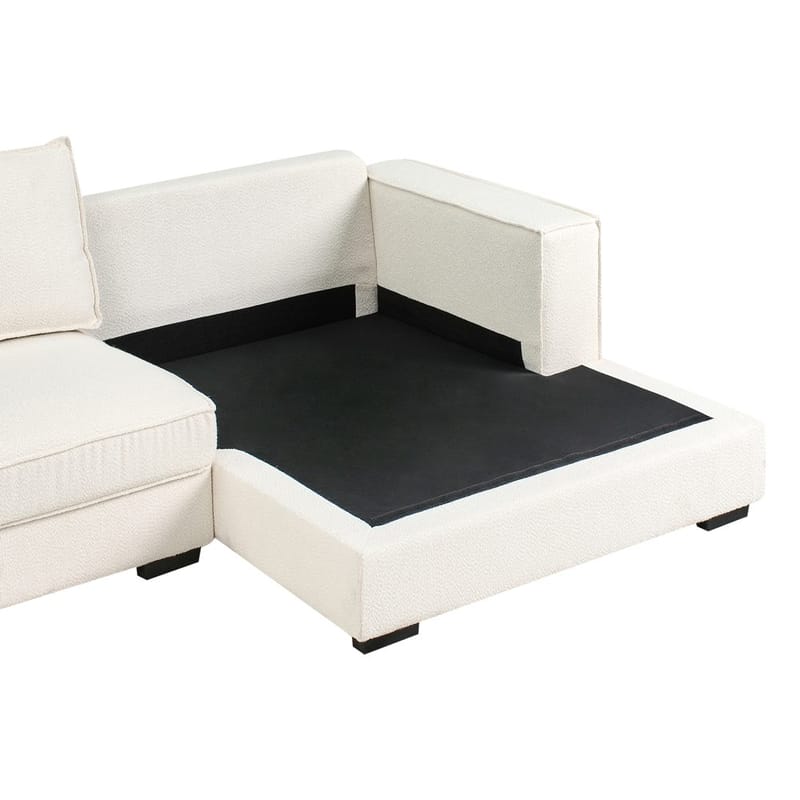 Hjørnesofa Renders - Hvit, Svart - Møbler - Sofaer - Hjørnesofaer