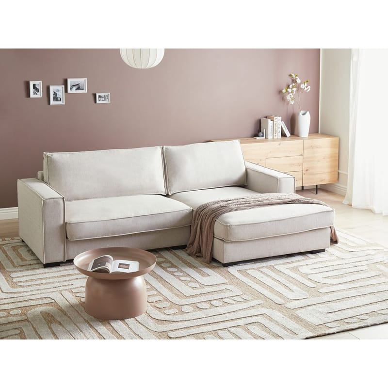 Hjørnesofa Renders - Lys beige - Møbler - Sofaer - Hjørnesofaer