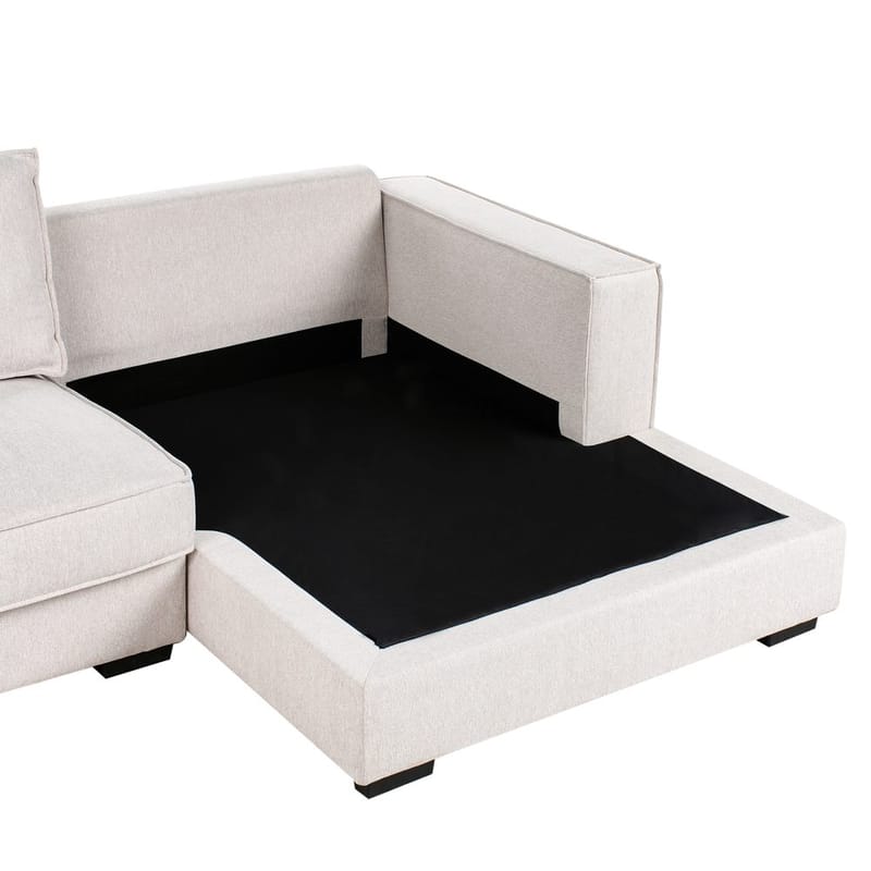 Hjørnesofa Renders - Lys beige - Møbler - Sofaer - Hjørnesofaer - Hjørnesofa med divan