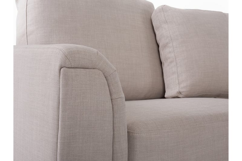 Hjørnesofa Sharmon Venstre - Beige - 4 seters sofa med divan - Sofaer med sjeselong