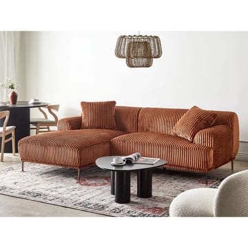 Hjørnesofa Stenum - Brun, messing/Høyrevendt - Møbler - Sofaer - Hjørnesofaer - Howard hjørnesofa