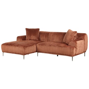 Hjørnesofa Stenum - Brun, messing/Venstrevendt - Møbler - Sofaer - Hjørnesofaer - Howard hjørnesofa