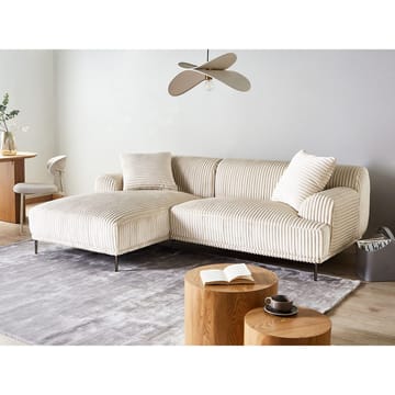 Hjørnesofa Stenum - Hvit, messing/Høyrevendt - Møbler - Sofaer - Hjørnesofaer - Howard hjørnesofa