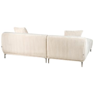 Hjørnesofa Stenum - Hvit, messing/Høyrevendt - Møbler - Sofaer - Hjørnesofaer - Howard hjørnesofa