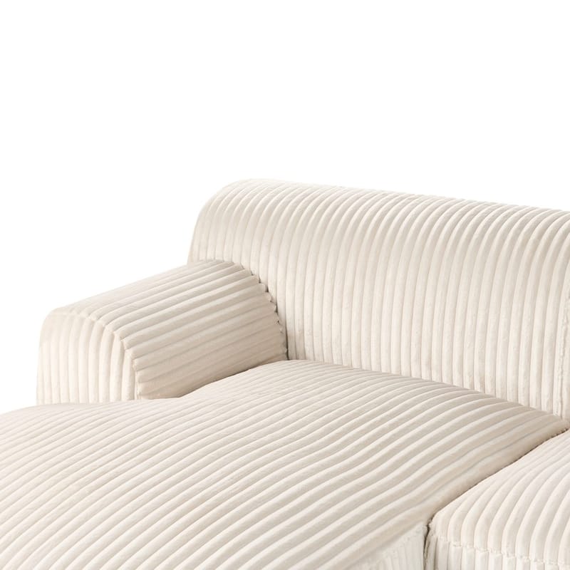 Hjørnesofa Stenum - Hvit, messing/Høyrevendt - Møbler - Sofaer - Hjørnesofaer - Howard hjørnesofa