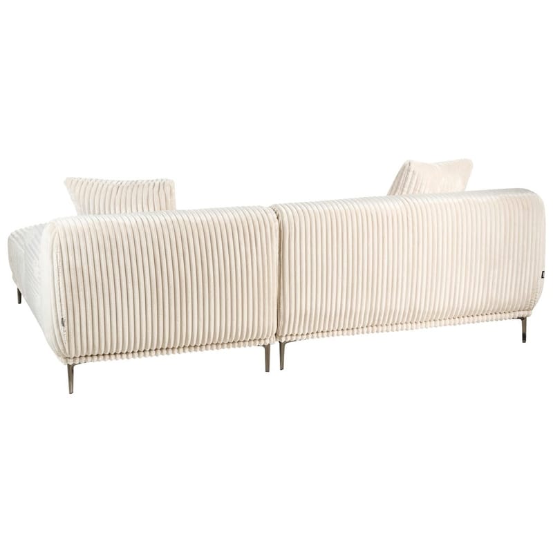 Hjørnesofa Stenum - Hvit, messing/Venstrevendt - Møbler - Sofaer - Hjørnesofaer - Howard hjørnesofa