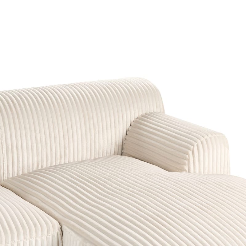 Hjørnesofa Stenum - Hvit, messing/Venstrevendt - Møbler - Sofaer - Hjørnesofaer - Howard hjørnesofa