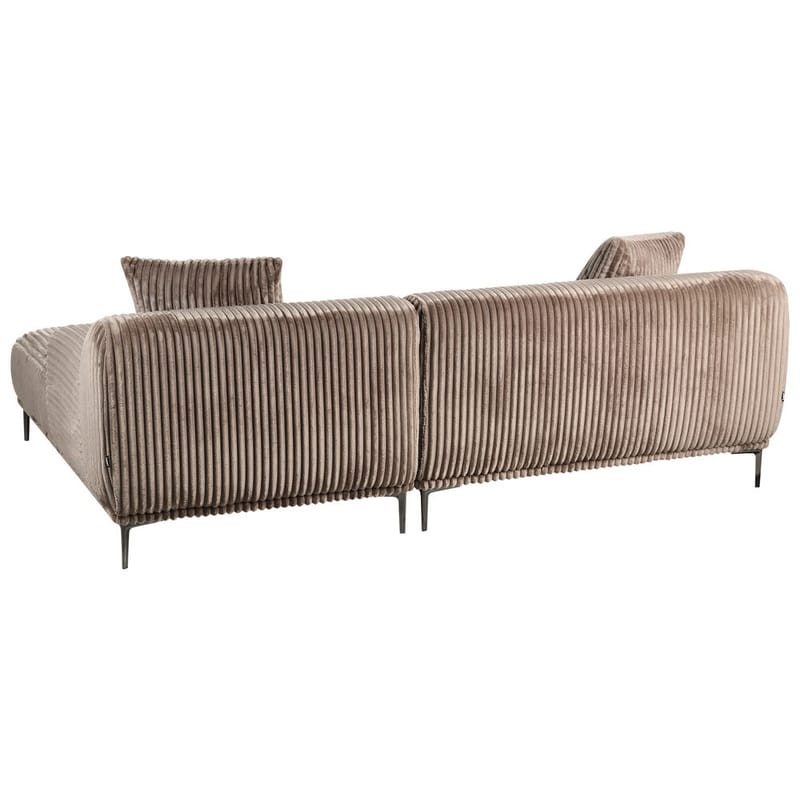 Hjørnesofa Stenum - Lys brun, messing/Venstrevendt - Møbler - Sofaer - Hjørnesofaer - Howard hjørnesofa