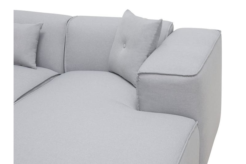 Hjørnesofa Turek - Grå - 3 seters sofa med divan - Sofaer med sjeselong