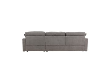 Hjørnesofa VIND Amalfi mørkegrå - Møbler - Sofaer - Sofaer med sjeselong - 3 seters sofa med divan