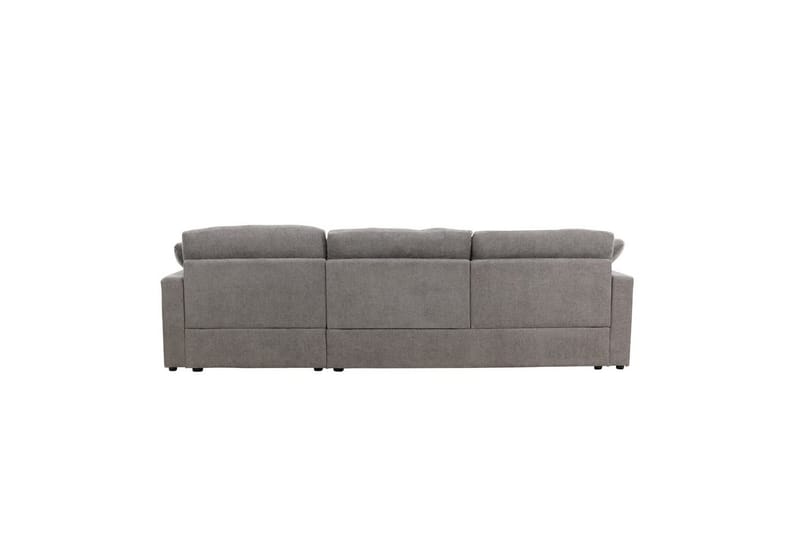Hjørnesofa VIND Amalfi mørkegrå - Møbler - Sofaer - Sofaer med sjeselong - 3 seters sofa med divan