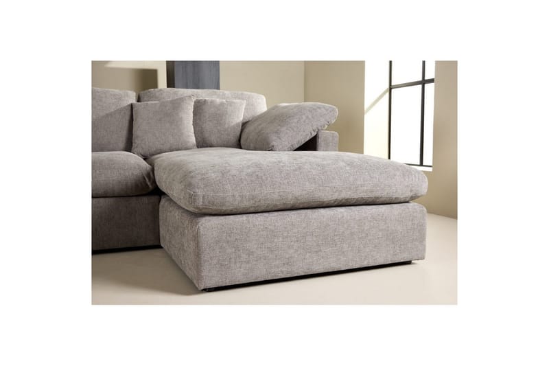 Hjørnesofa VIND Amalfi mørkegrå - Møbler - Sofaer - Sofaer med sjeselong - 3 seters sofa med divan