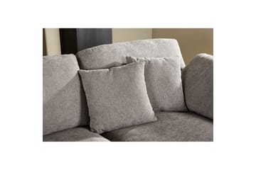 Hjørnesofa VIND Amalfi mørkegrå - Møbler - Sofaer - Sofaer med sjeselong - 3 seters sofa med divan