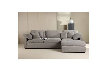 Hjørnesofa VIND Amalfi mørkegrå - Møbler - Sofaer - Sofaer med sjeselong - 3 seters sofa med divan