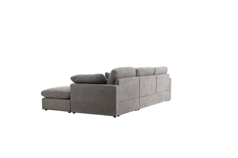 Hjørnesofa VIND Amalfi mørkegrå - Møbler - Sofaer - Sofaer med sjeselong - 3 seters sofa med divan