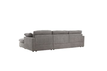 Hjørnesofa VIND Amalfi mørkegrå - Møbler - Sofaer - Sofaer med sjeselong - 3 seters sofa med divan