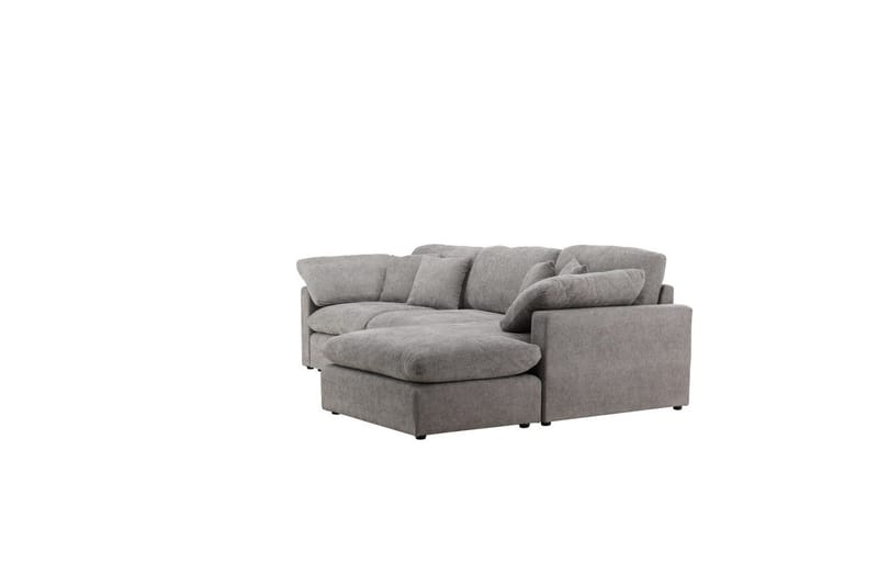 Hjørnesofa VIND Amalfi mørkegrå - Møbler - Sofaer - Sofaer med sjeselong - 3 seters sofa med divan