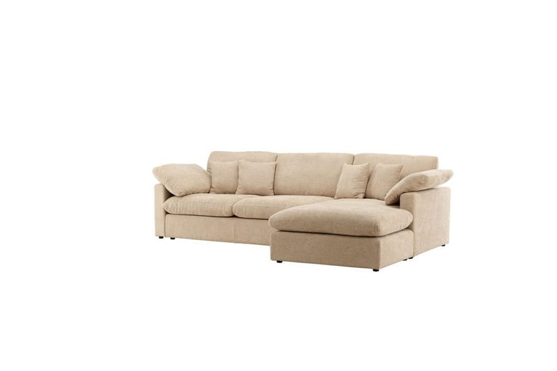 Hjørnesofa VIND Amalfi Sand - Møbler - Sofaer - Sofaer med sjeselong - 3 seters sofa med divan
