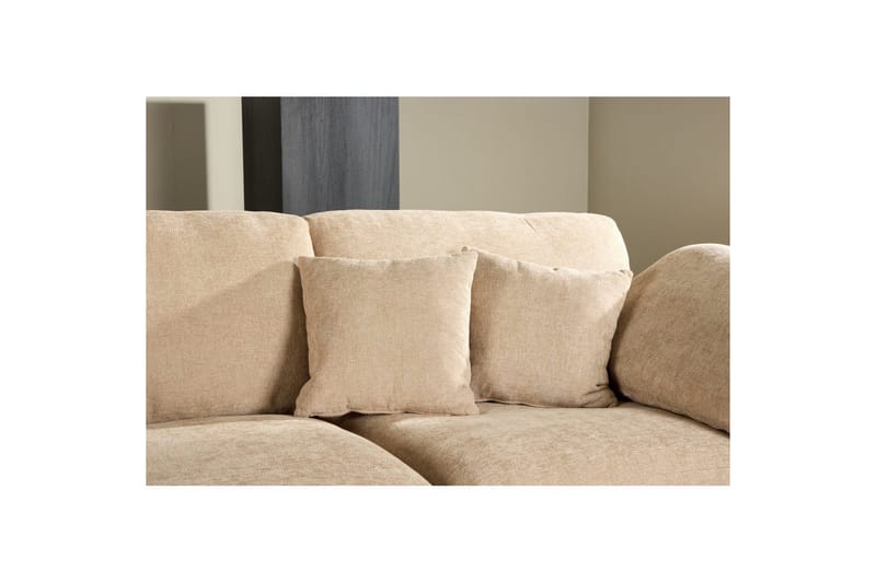 Hjørnesofa VIND Amalfi Sand - Møbler - Sofaer - Sofaer med sjeselong - 3 seters sofa med divan