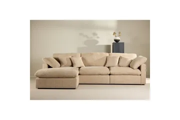 Hjørnesofa VIND Amalfi Sand - Møbler - Sofaer - Sofaer med sjeselong - 3 seters sofa med divan