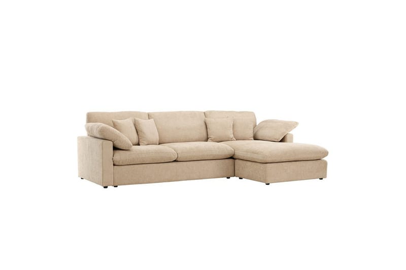 Hjørnesofa VIND Amalfi Sand - Møbler - Sofaer - Sofaer med sjeselong - 3 seters sofa med divan