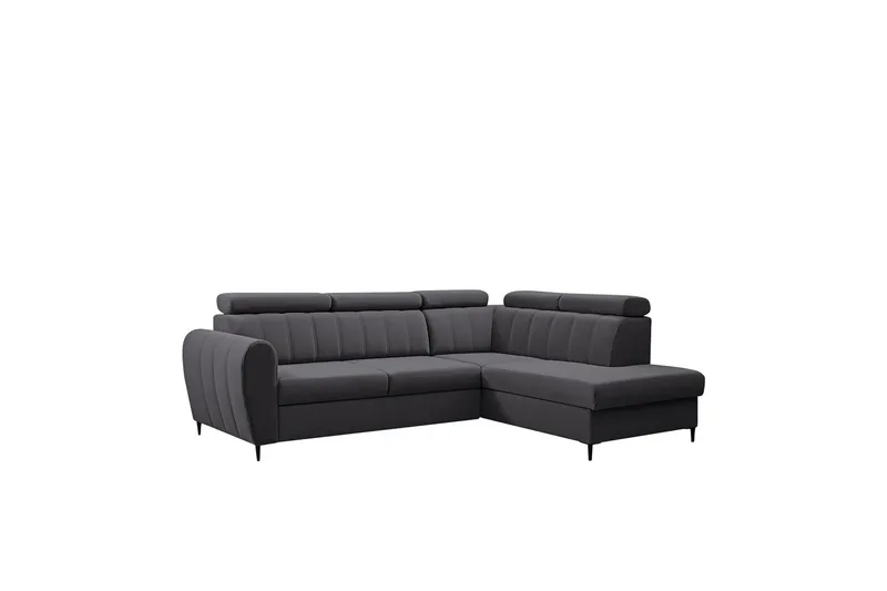 Hoffman Sofa med Sjeselong 3-seter, Grå