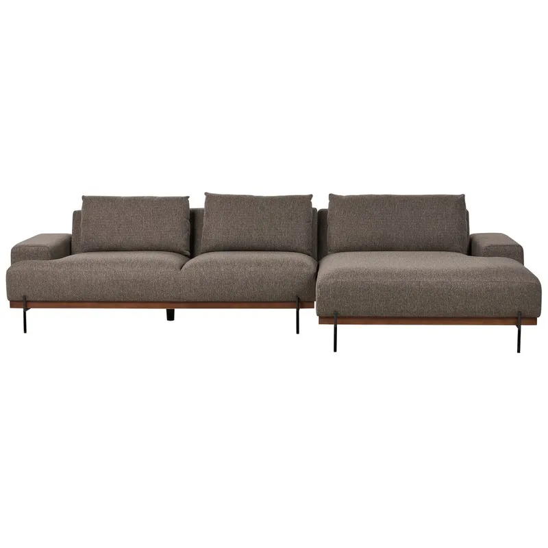 Hörnsoffa Brun Högervänd