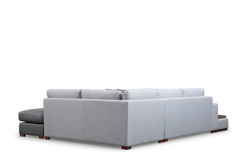 Huelva 5-seter Høyrevendt L-formet Sofa med Sjeselong 308 cm i Stoff - Grå - Møbler - Sofaer - Sofaer med sjeselong