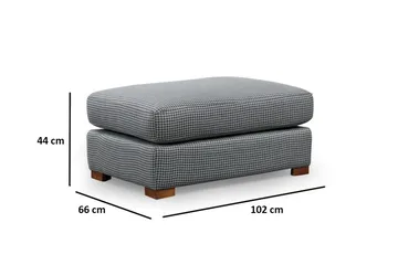 Huelva 5-seter Høyrevendt L-formet Sofa med Sjeselong 308 cm i Stoff - Grå - Møbler - Sofaer - Sofaer med sjeselong