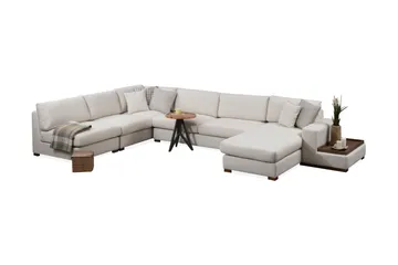 Huelva Divansofa - Beige - Møbler - Sofaer - Sofaer med sjeselong
