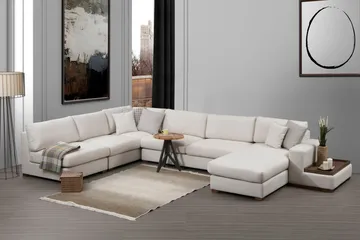 Huelva Divansofa - Beige - Møbler - Sofaer - Sofaer med sjeselong