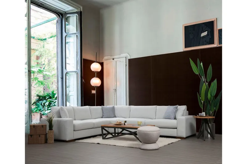 Huelva Divansofa - Beige - Møbler - Sofaer - Hjørnesofaer
