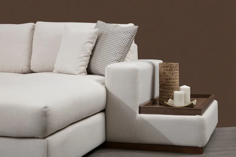 Huelva Divansofa - Beige - Møbler - Sofaer - Sofaer med sjeselong