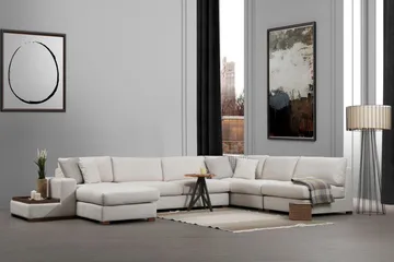Huelva Divansofa - Beige - Møbler - Sofaer - Sofaer med sjeselong