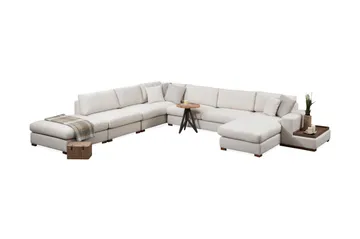 Huelva Divansofa - Beige - Møbler - Sofaer - Sofaer med sjeselong