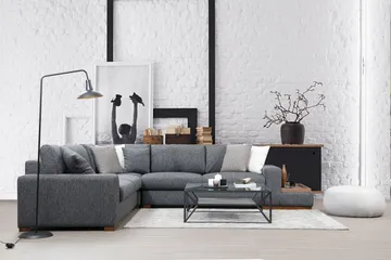 Huelva Divansofa - Grå - Møbler - Sofaer - Hjørnesofaer