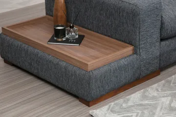 Huelva Divansofa - Grå - Møbler - Sofaer - Hjørnesofaer - Hjørnesofa med divan