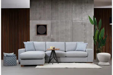 Huelva Divansofa - Grå - Møbler - Sofaer - Sofaer med sjeselong