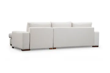 Huelva Høyrevendt L-formet Sofa med Sjeselong 270 cm i Stoff - Benhvit - Møbler - Sofaer - Sofaer med sjeselong